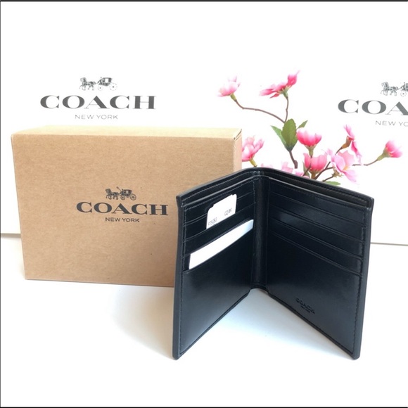πΉπΉ Coach Menβs Double Billfold Wallet F57083 - Picture 10 of 11